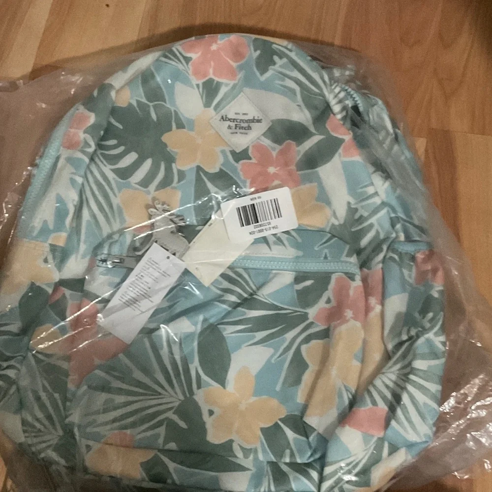 Abercrombie Kids Floral Backpack NWT